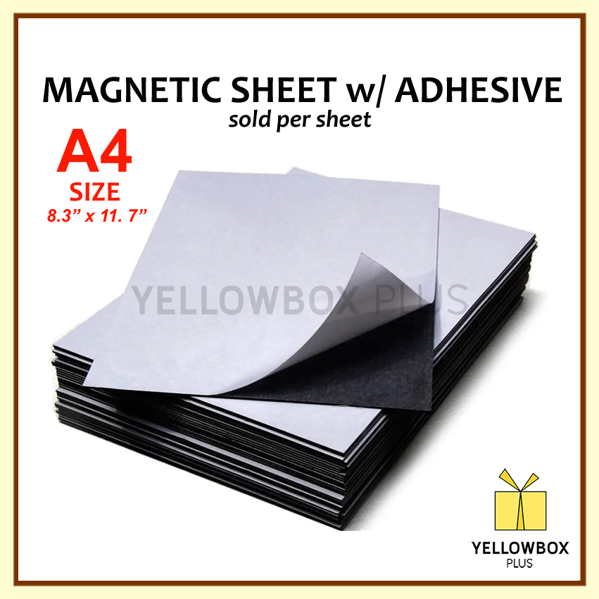 thumbnail image 2 of Adhesive Magnetic Sheets – 8x10 Inch, 4 Pack, Strong Flexible Magnetic Paper (MSAB810M218) 2 of 6