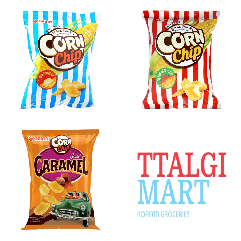 NEW ORION CORN CHIP SPICY 35G ORION CORN CHIP BUTTER 35G ORION CORN