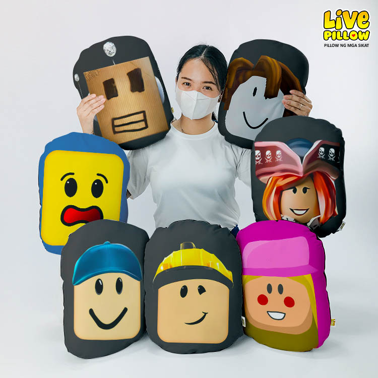 Roblox Pillow Robux Merchandise Face Pillow Souvenir Toys (3 Different ...