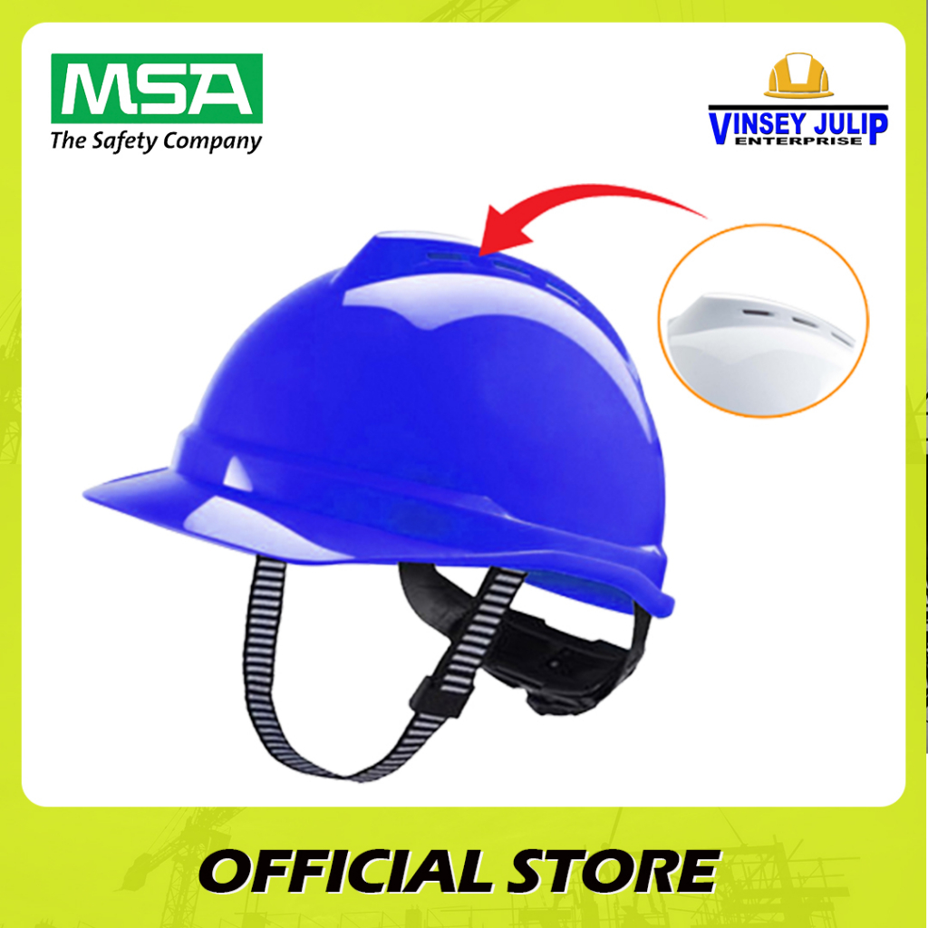 MSA V-Gard Ratchet Hard Hat (Vented) | Shopee Singapore