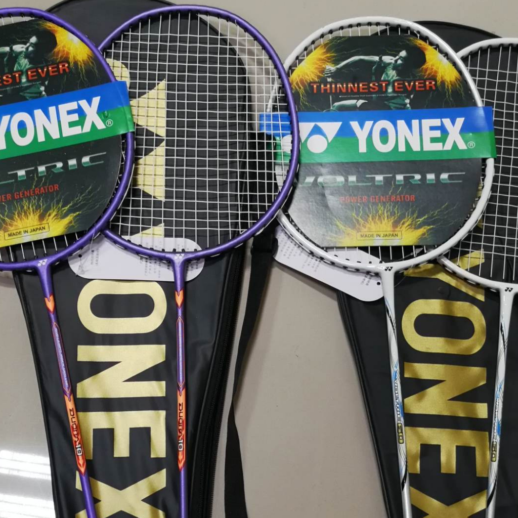 BADMINTON YONEX ( DOUBLE )1PAIR RACKET W/FREE BAG (RANDOM DESIGN NEW