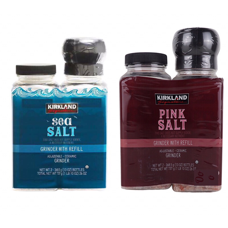 Kirkland Signature Himalayan Pink Salt/Kirkland Signature Sea Salt