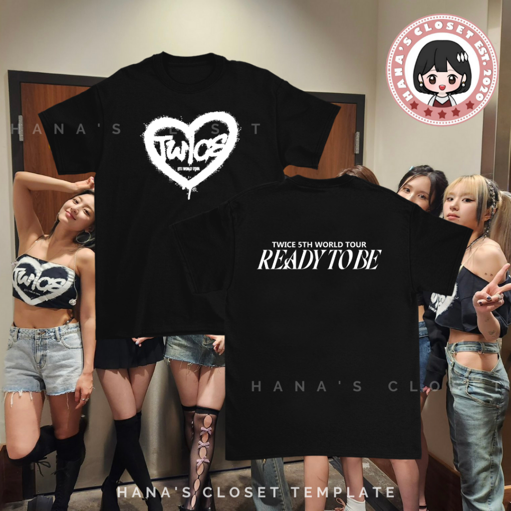 TO BE (HEART) - TWICE 5TH WORLD TOUR Customized Inspired T Shirt