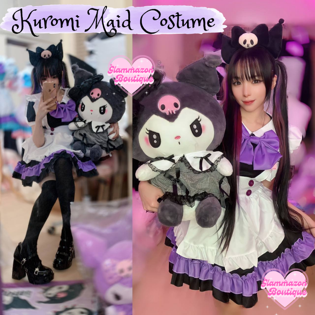 Kuromi Maid Costume Melody Maid Costume Cinnamoroll Maid Costume ...