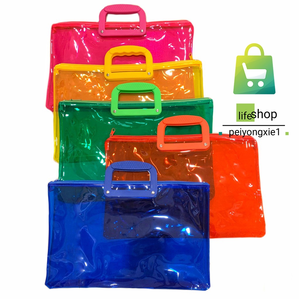Expandable LONG Plastic Envelope ziper lock handle 11 x 15.6 inches ...
