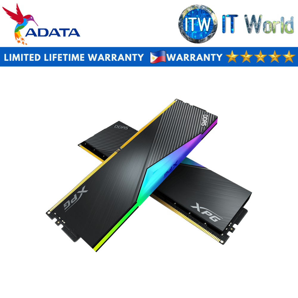Adata XPG Lancer RGB 32GB (16GBx2) DDR5 CL30 DRAM Desktop Memory ...