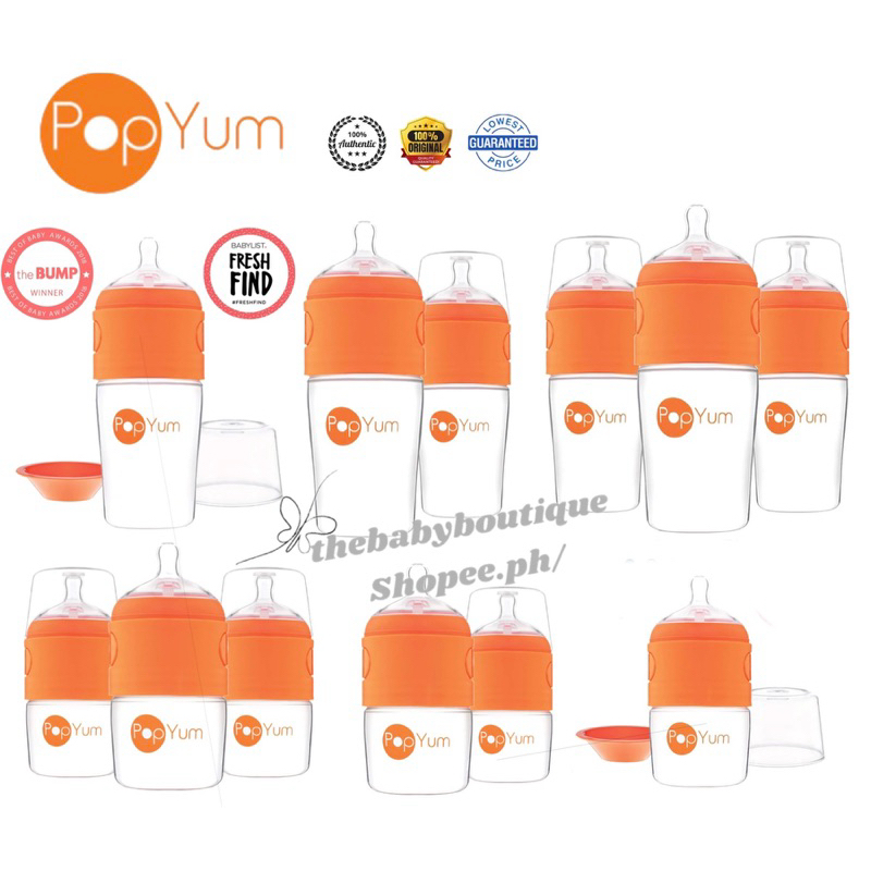Popyum Sippy Cup PopYum Anti-Colic Baby Bottles 3-Pack (9oz) One