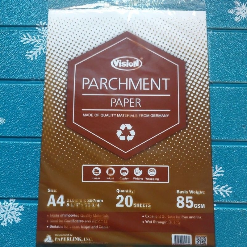 vision parchment paper A4 size 20sheets | Shopee Singapore