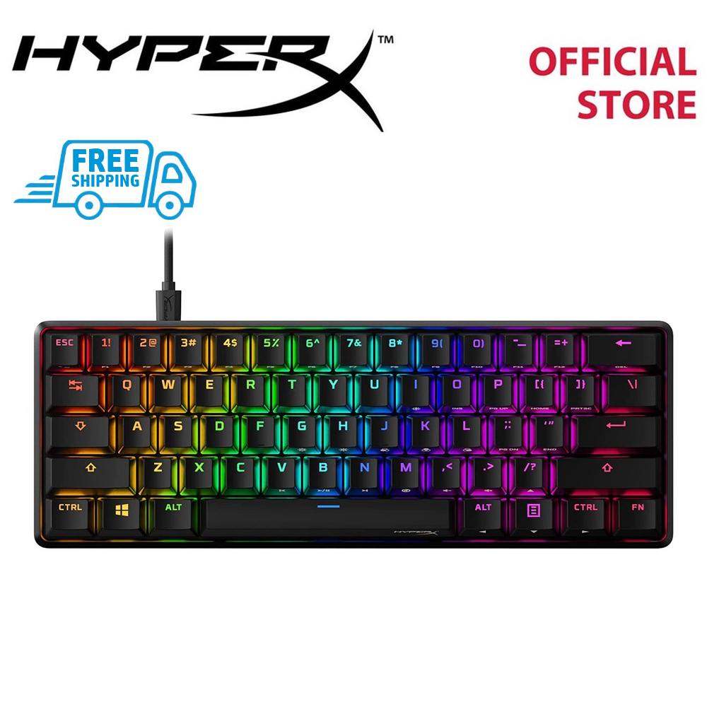 HyperX Alloy Origin 60 Wired RGB Black Mechanical Gaming Keyboard HX Switch Aqua Tactile