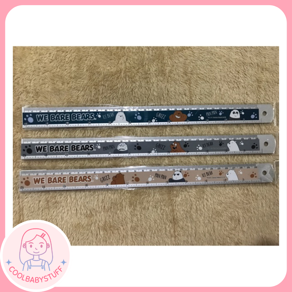 We Bare Bears 12 inch Ruler with Multiplication Table | Shopee Singapore