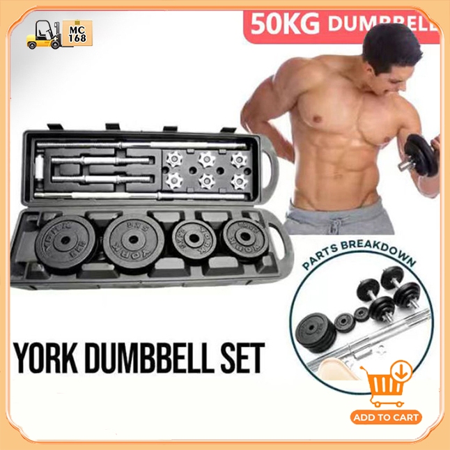 York dumbbell set cheap 50kg