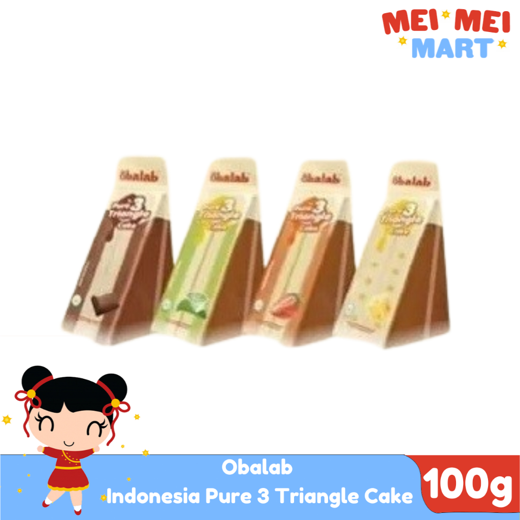 Obalab Indonesia Pure 3 Triangle Cake 100g | Shopee Singapore