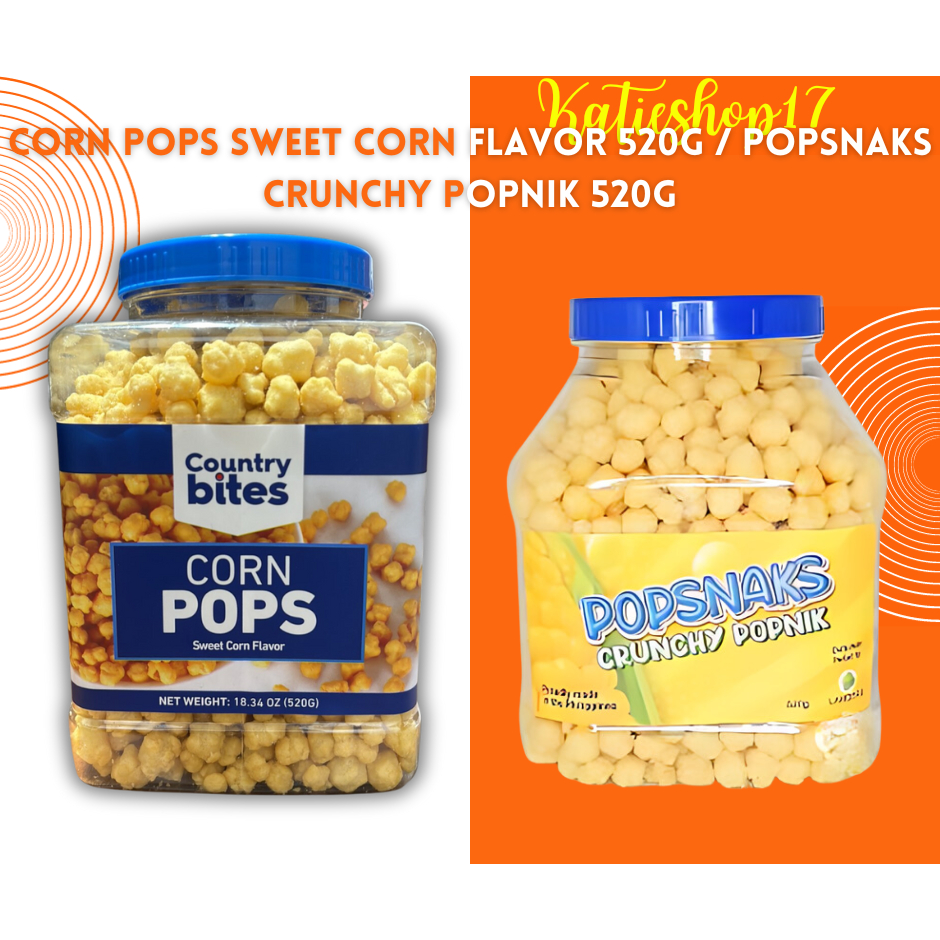 Corn Pops Sweet Corn Flavor 520g / Popsnaks Crunchy Popnik 520g ...