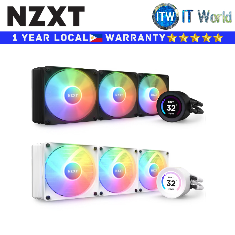 Itw | NZXT CPU Cooler Fan Kraken Elite 360 RGB Matte Black/White 360mm ...