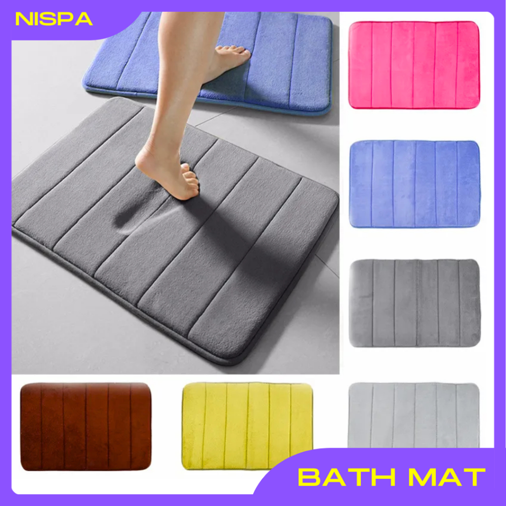 Home Floor mat Bathroom Carpet Water Absorption Non-slip Memory Foam ...