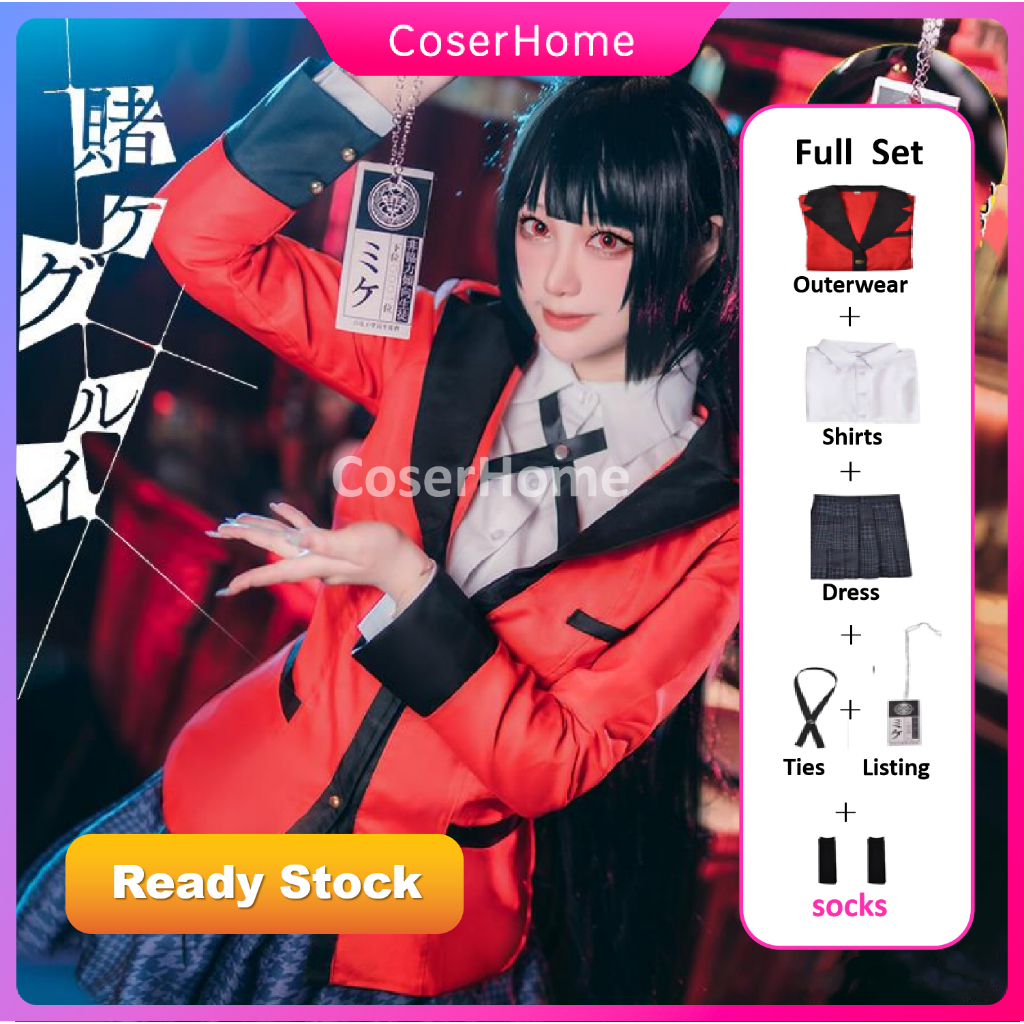 Kakegurui Yumeko Jabami Costume for Women Girl Adult Jabami Yumeko ...