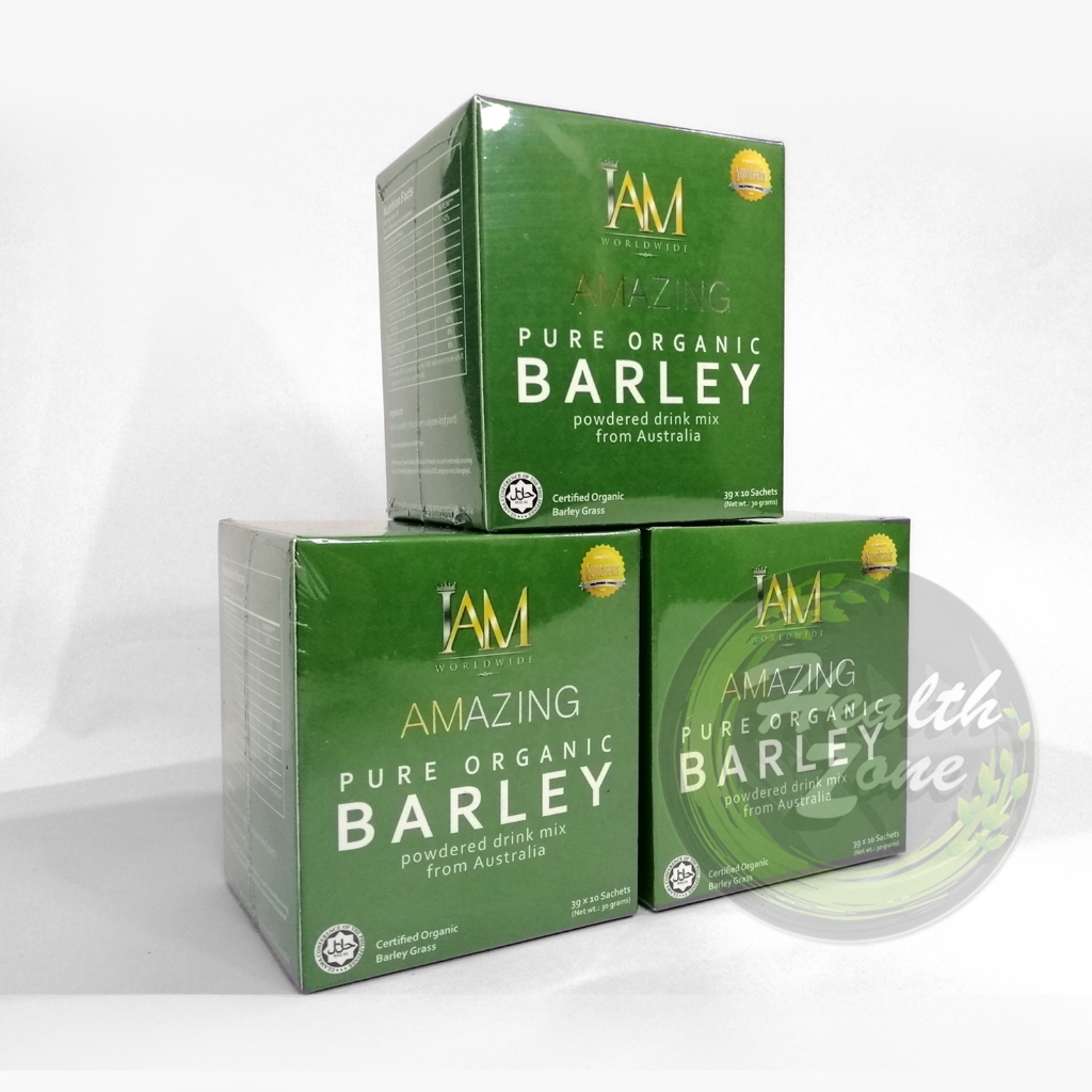 3 Boxes IAM Amazing Pure Organic Barley Powdered Drink Mix | Shopee  Singapore