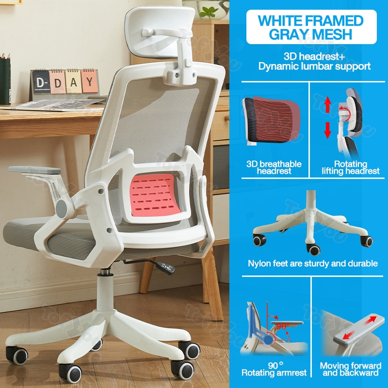 Office chair Korean Style Ergonomics Chair Mesh Office Mesh Chair ...