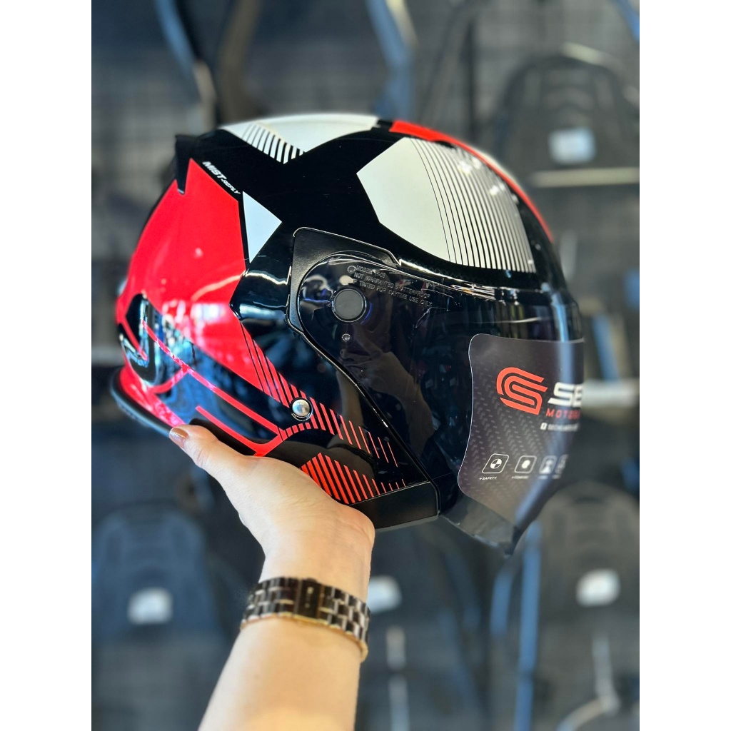 SEC Mist-brand Reply Half face helmet (FREE CLEAR LENS) | Shopee Singapore