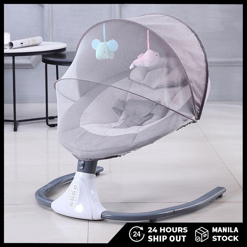 Baby Electric Rocking Chair Remote Control Baby Swing Cradle Chair With ...