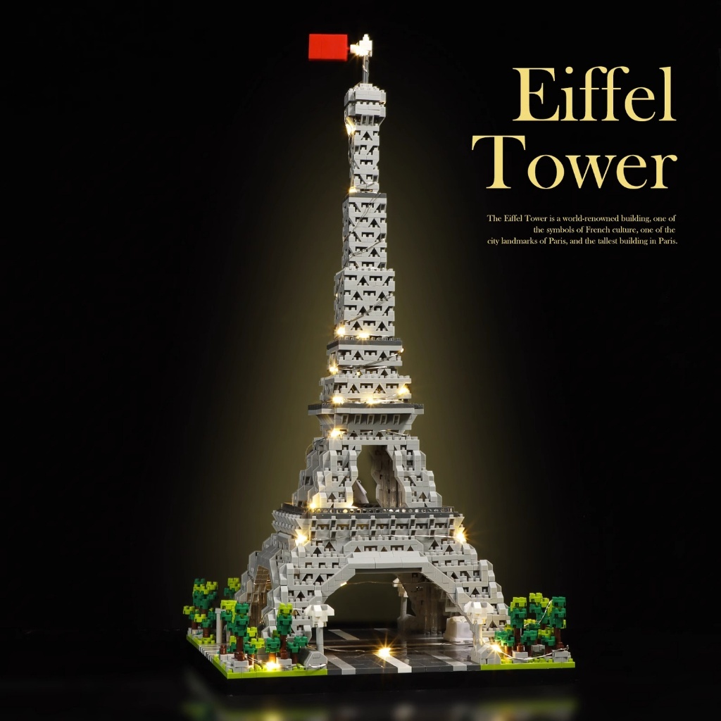 Eiffel Tower compatible with LEGO Architecture range of children s toys Lego toy Shopee Singapore