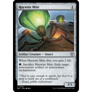 Haywire Mite - Commander: Bloomburrow (BLC) Uncommon Colorless | Shopee ...