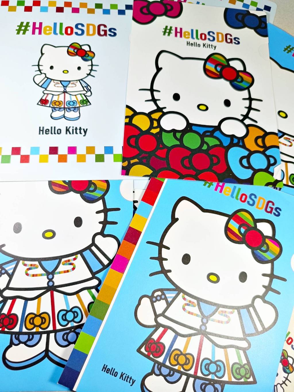 HELLO KITTY SANRIO A5 PAPER FOLDER FILE COLLAB UN SDG | Shopee Singapore