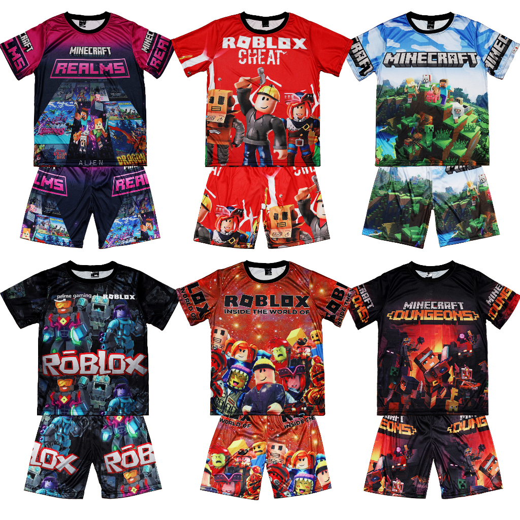 Roblox Kids Jersey Terno T Shirt Shorts For Kid Boy Printed Party Game Ph 11134207 7r98r