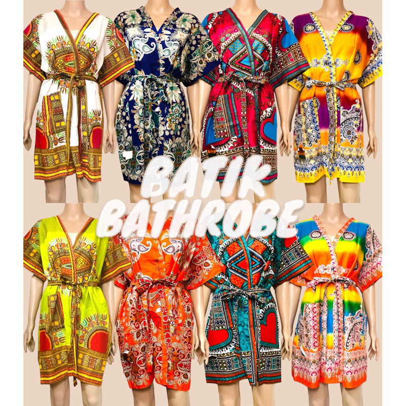 Bathrobe Batik Bohemian/Kimono Batik Bohemian (Unisex) Shopee Singapore