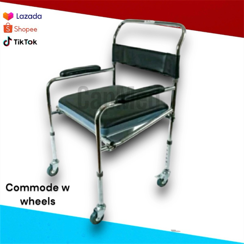 Commode Chair with Foam and Wheels ( Order Now Ship Tomorrow ...
