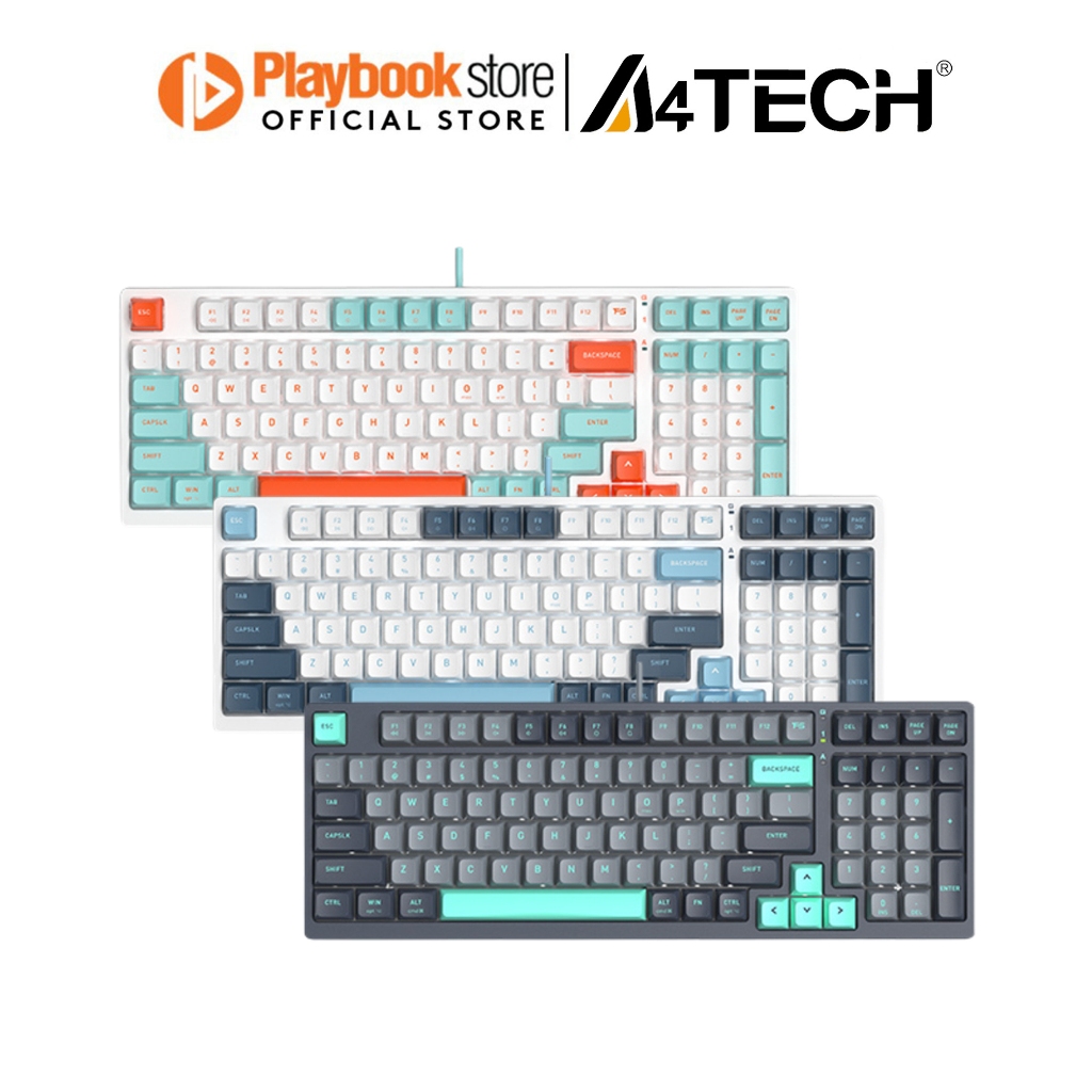 A4Tech FS300 Hot-Swappable FS Switches USB Wired Mechanical Keyboard ...