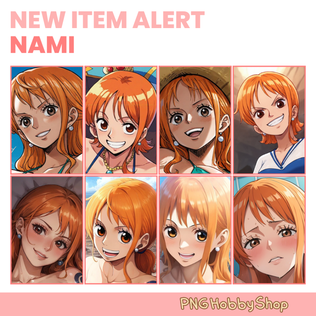 Nami Sexy One Piece Anime Photocards and Keychains PNG Hobby Shop