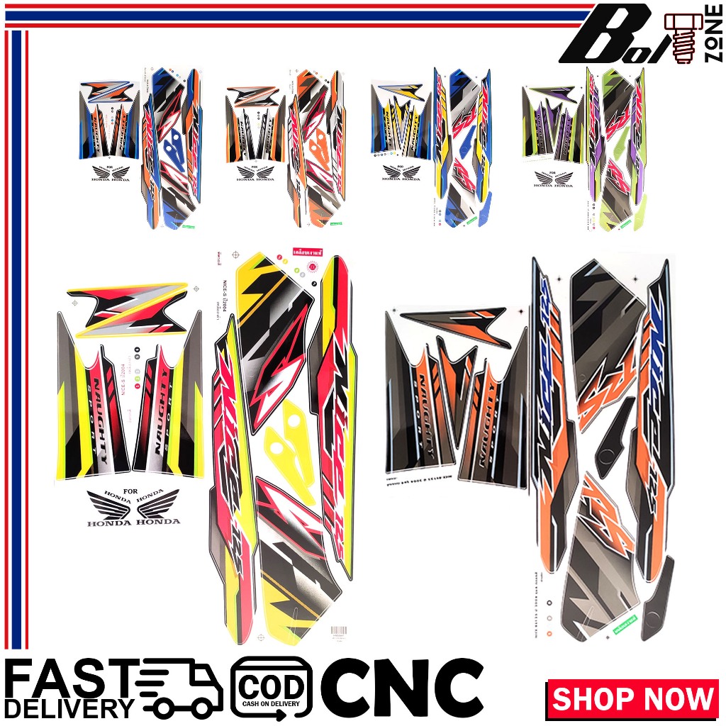 (SET) DECALS RS125 / NICE 125 COMPLETE STICKER FAIRINGS HIGH QUALITY ...