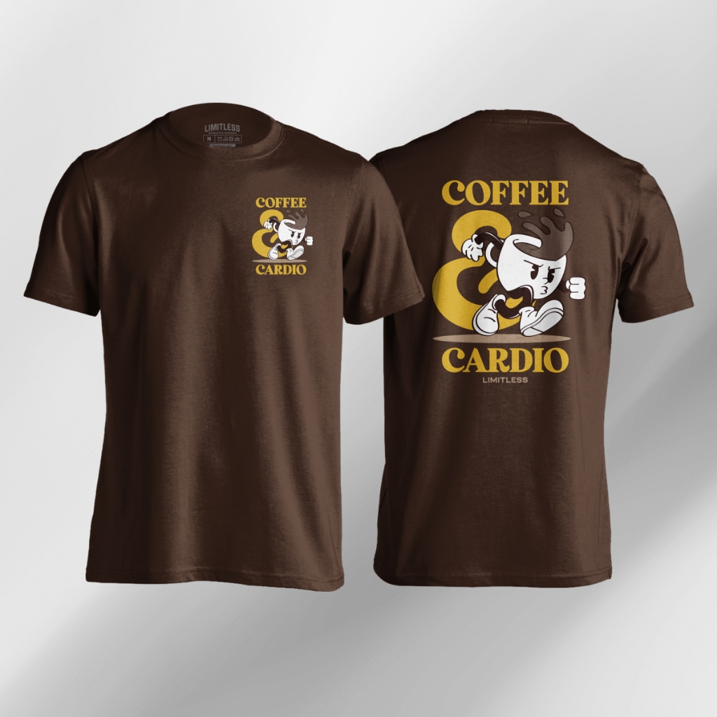 Coffee Cardio Shirt Drifit Running Activewear Caffeine Powered