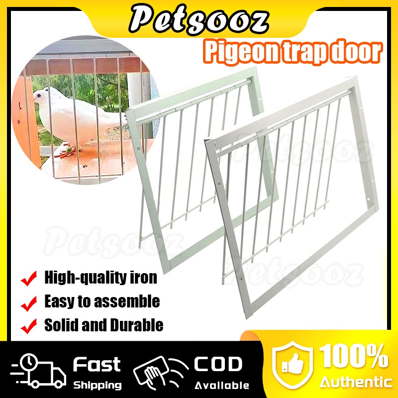 Pigeon trap door with frame Metal wire T-Trap Pigeon entrance trapping ...