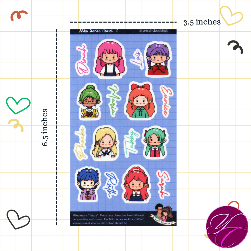 Miku Series Sticker Collection (Batch 1) | Matte-laminated, Waterproof ...