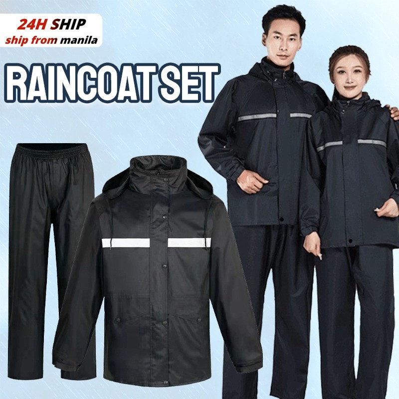 HighQuality Raincoat Set for Motorcycle Rider Upgraded Waterproof
