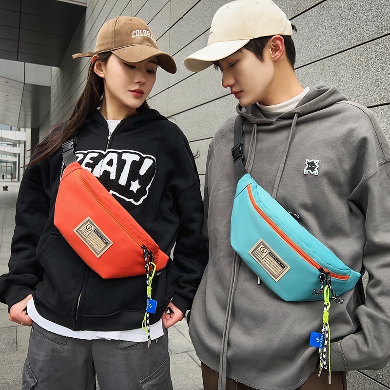 Trendy and Cool Belt Bag Messenger Chest Bag Casual Trend Waist Bag Street Style Waist Bag Unisex