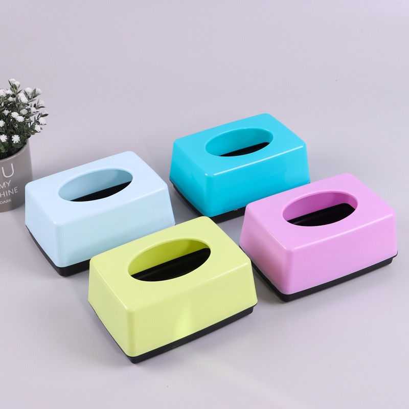Tissue Paper Box Holder Plastic Facial Tissue Box Cover SlideOut