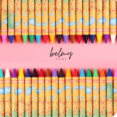 8 color Crayons School Supplies MultiColored Pastel Crayola Stationery