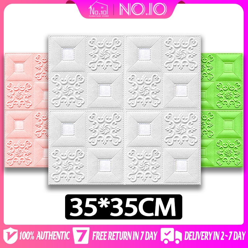 Wallpaper adhesive Wall Decor Ceiling 3d Wall paper Bricks Foam Design ...