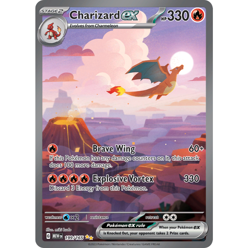 Charizard Ex Pokemon 151 199 Englisch
