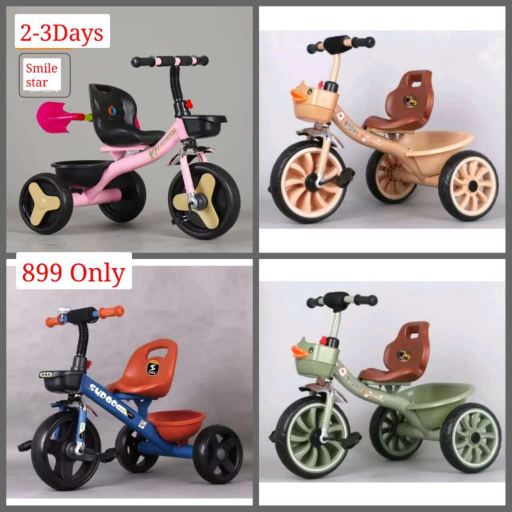 SMILE Bike for Kids Balancing Bike 3wheels With Back Support Kids Bike ...