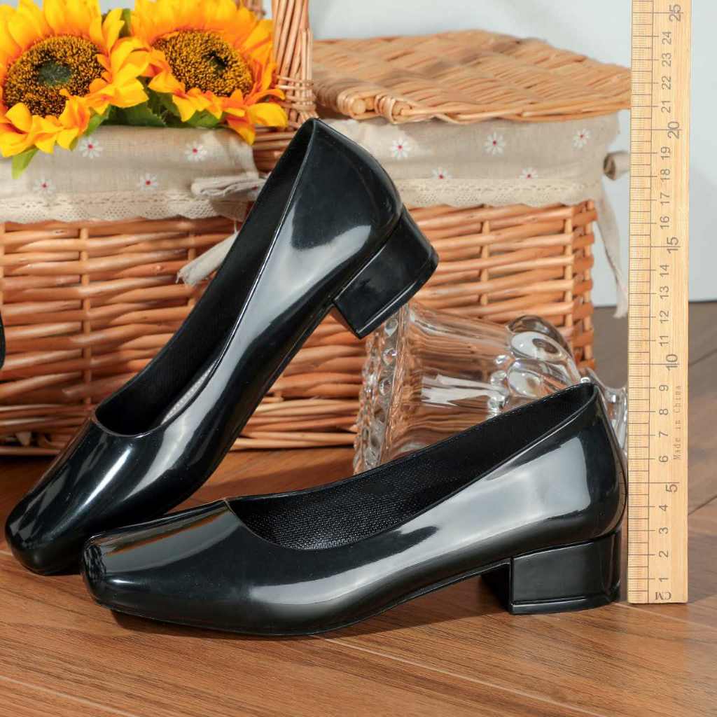 Ladies High Square Toe Heels Shoes For Women Korean Fashion Formal ...