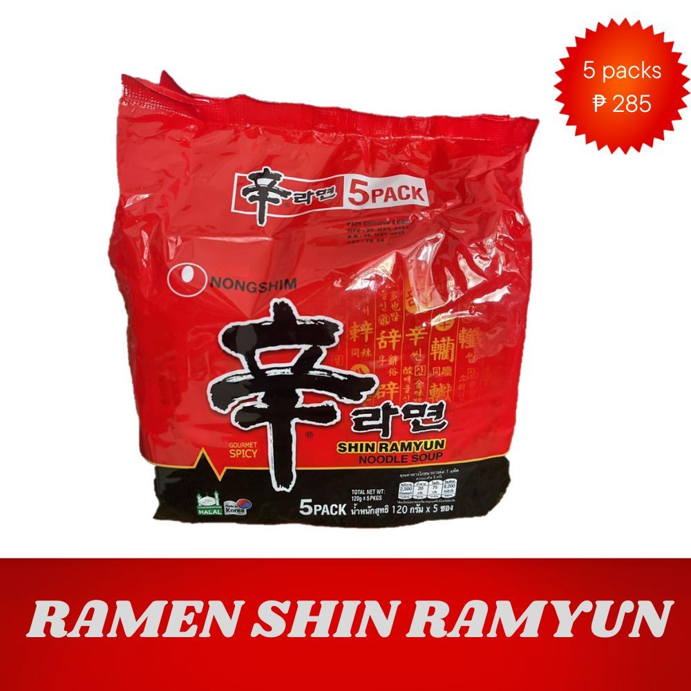 SHIN RAMYUN 1 PACK (5PCS) | Shopee Singapore