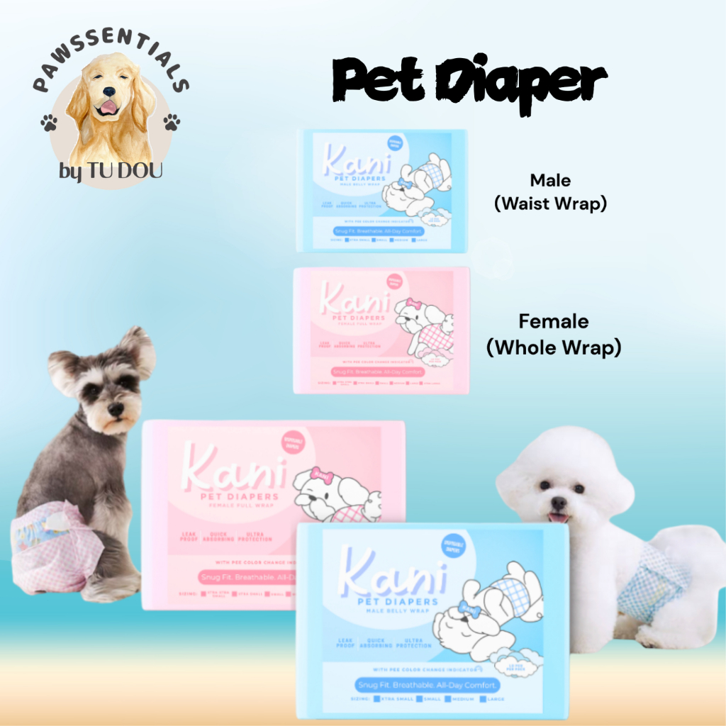 PBT - Dog Diaper Male Diaper Female Diaper Diapers for Dogs (10s ...