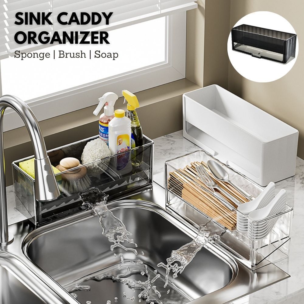 Sink caddy with drain sale