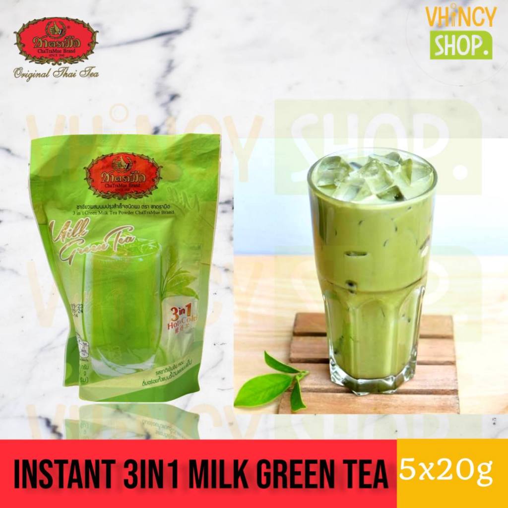 ChaTraMue’s 3-in-1 Milk Green Tea, (5 Sachets x 20g) | Shopee Singapore