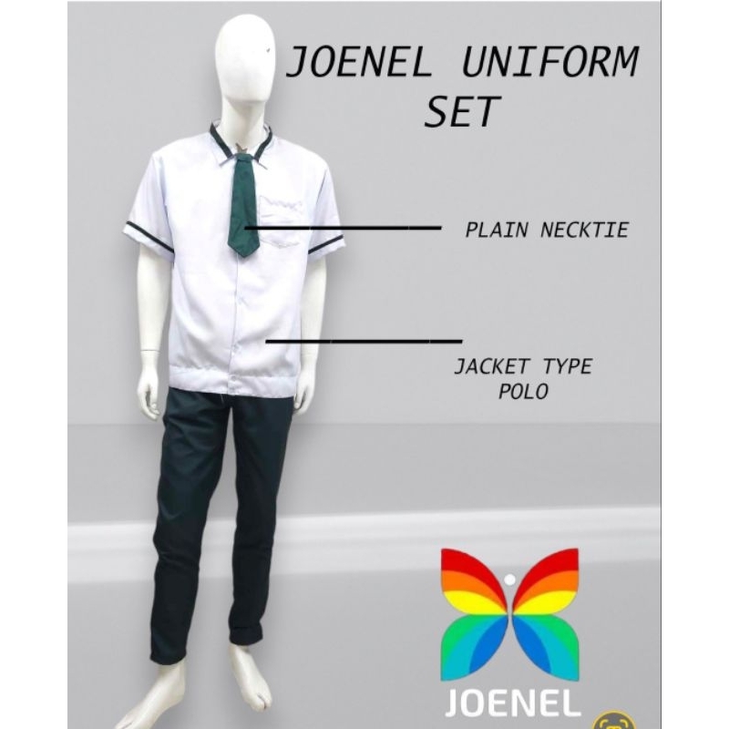 Joenel school uniform Peachtwill polo boys/pants bottle green set city