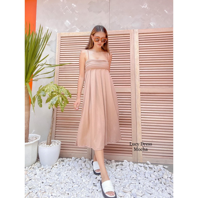Pleated Midi Dress Lucy Dress